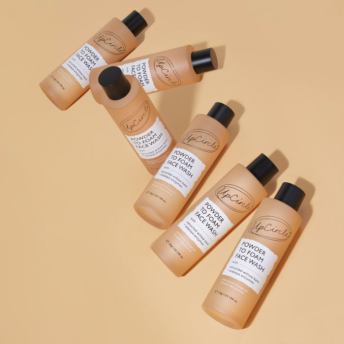 Powder To Foam Face Wash with Upcycled Willow Bark + Papaya Enzymes ...
