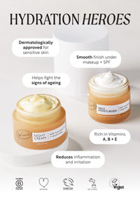 Hydration Heroes - Face Moisturiser + Night Cream